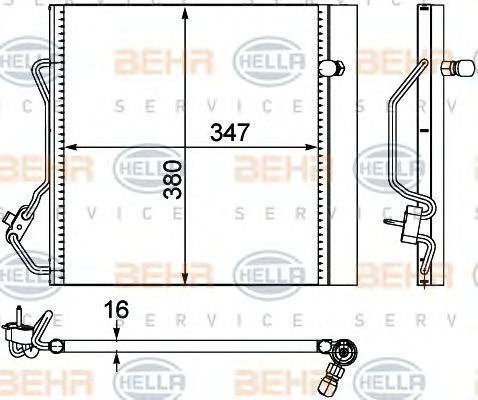 Condensator climatizare SMART FORTWO cupe (450) - Cod intern: W20088820 - LIVRARE DIN STOC in 24 ore!!!