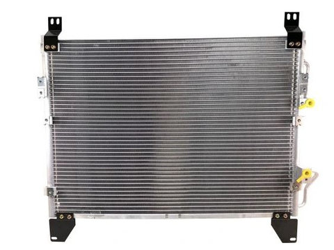 Condensator climatizare SSangYong Rexton, 2002-, motor 2.7 XDI, 126 kw diesel, cutie, full aluminiu brazat, 655 (610)x457 (445)x18 mm, fara filtru uscator