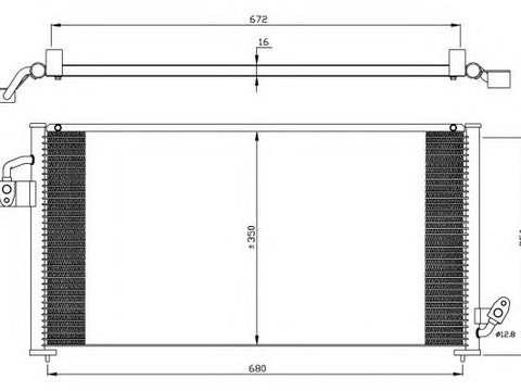 Condensator climatizare SSANGYONG REXTON - Cod intern: W20088641 - LIVRARE DIN STOC in 24 ore!!!