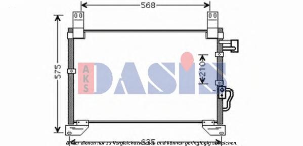 Condensator, climatizare SSANGYONG REXTON (GAB_) - AKS DASIS 512033N