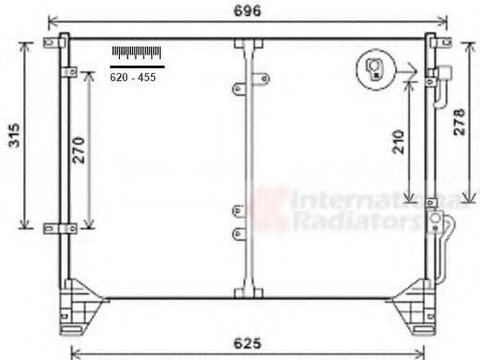 Condensator, climatizare SSANGYONG REXTON (GAB_) - VAN WEZEL 81005115