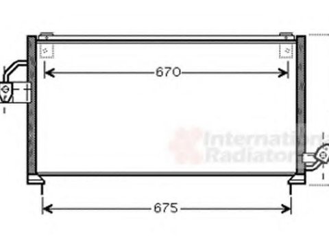 Condensator, climatizare SUBARU FORESTER (SF) - VAN WEZEL 51005063