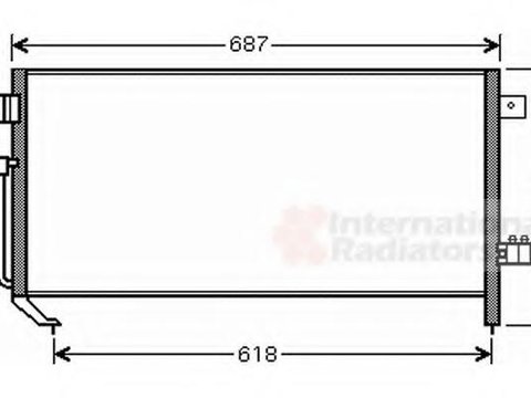 Condensator, climatizare SUBARU FORESTER (SG) - VAN WEZEL 51005060