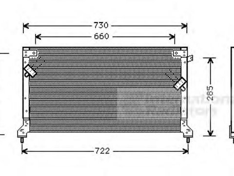 Condensator, climatizare SUBARU LEGACY Mk II (BD, BG), SUBARU LEGACY Mk II combi (BD, BG) - VAN WEZEL 51005040