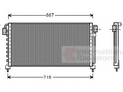 Condensator, climatizare SUBARU LEGACY Mk II (BD, BG), SUBARU LEGACY Mk II combi (BD, BG) - VAN WEZEL 51005028