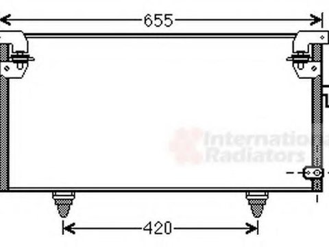 Condensator, climatizare SUBARU OUTBACK combi (BL, BP), SUBARU LIBERTY IV (BL, BP), SUBARU LIBERTY IV combi (BL, BP, B13_) - VAN WEZEL 51005073