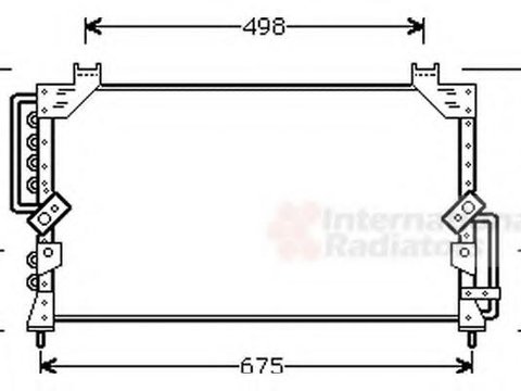 Condensator, climatizare TOYOTA CAMRY limuzina (_V2_), TOYOTA CAMRY Station Wagon (_V2_), LEXUS ES limuzina (F1, F2) - VAN WEZEL 53005191