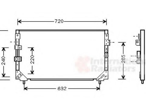 Condensator, climatizare TOYOTA LAND CRUISER (_J8_) - VAN WEZEL 53005006