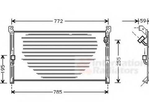 Condensator, climatizare TOYOTA RAV 4 (SXA1_), TOYOTA IPSUM (_XM10), TOYOTA RAV 4 (SXA1_) - VAN WEZEL 53005130