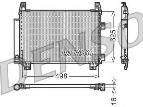 Condensator, climatizare TOYOTA VITZ (SCP1_, NLP1_, NCP1_), TOYOTA VITZ (SCP9_, NSP9_, KSP9_, NCP9_, ZSP9_), TOYOTA BELTA limuzina (ZSP9_, NCP9_) - DE