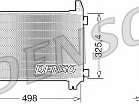 Condensator, climatizare TOYOTA YARIS/VITZ (NHP13_, NSP13_, NCP13_, KSP13_, NLP13_) (2010 - 2020) DENSO DCN50028