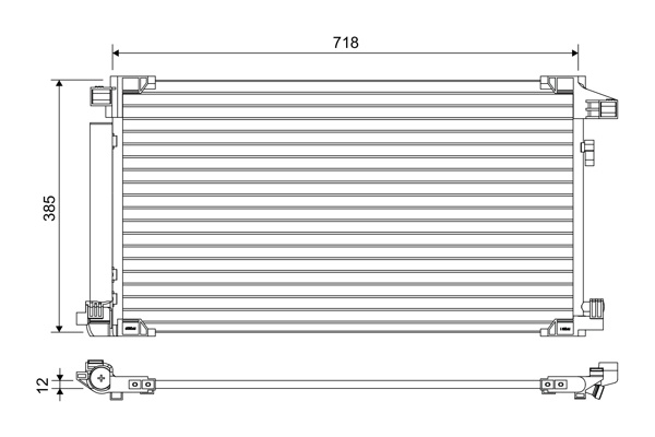 Condensator, climatizare VALEO 822658 pentru LEXUS UX (_AA1_, _AH1_, _MA1_) 2018-2025