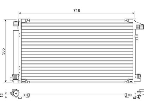 Condensator, climatizare VALEO 822658