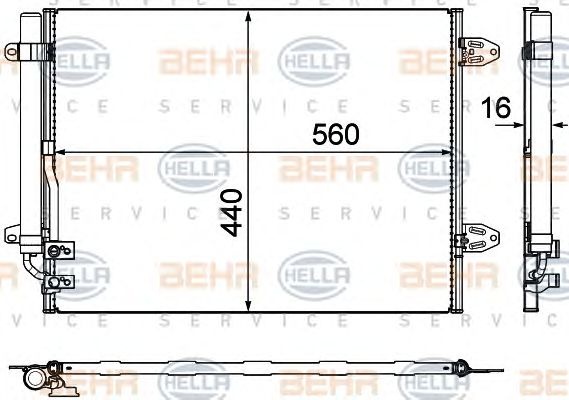 Condensator climatizare VOLKSWAGEN PASSAT Variant (365) - Cod intern: W20088705 - LIVRARE DIN STOC in 24 ore!!!