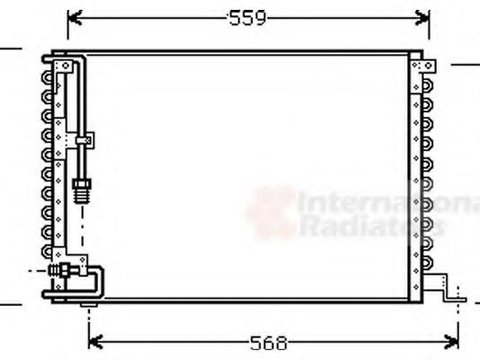 Condensator, climatizare VOLVO 740 limuzina (744), VOLVO 760 limuzina (704, 764), VOLVO 740 Break (745) - VAN WEZEL 59005073