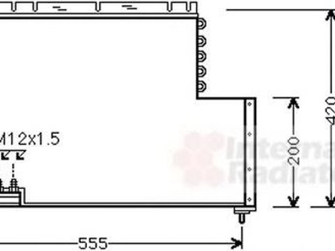 Condensator, climatizare VOLVO 940 limuzina (944), VOLVO 940 Mk II (944), VOLVO 940 Mk II combi (945) - VAN WEZEL 59005078