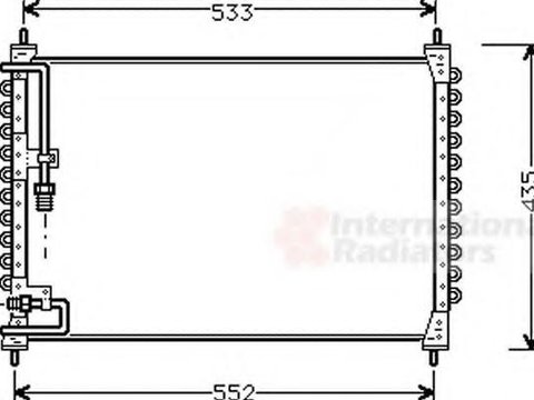 Condensator, climatizare VOLVO 940 limuzina (944), VOLVO 740 limuzina (744), VOLVO 760 limuzina (704, 764) - VAN WEZEL 59005074