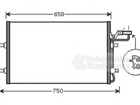 Condensator, climatizare VOLVO S40 II limuzina (MS), VOLVO V50 combi (MW), VOLVO C70 II Cabriolet - VAN WEZEL 59005140