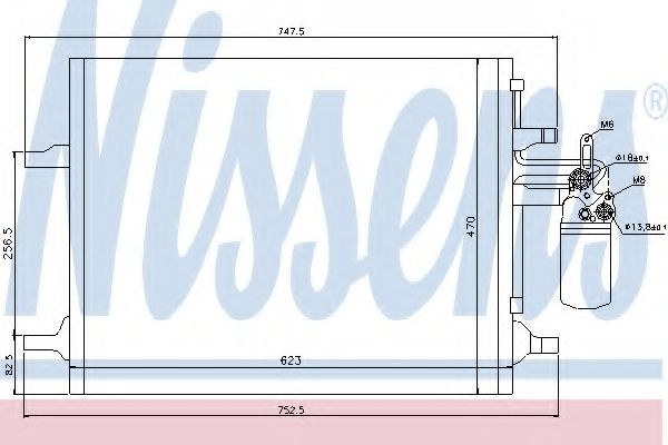 Condensator, climatizare VOLVO V60 (2010 - 2016) NISSENS 940159 piesa NOUA