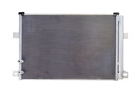 Condensator climatizare VW Amarok (N817), 09.2010-, motor 2.0 TDI, 90 kw, 2.0 BiTDI, 120 kw diesel, 2.0 TSI, 118 kw benzina, cutie manuala, full aluminiu brazat, 673 (640)x450 (426)x16 mm, cu uscator si filtru integrat