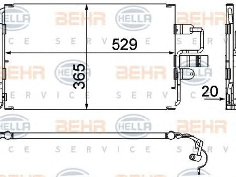 Condensator climatizare VW AUDI A3/GOLF 4/OCTAVIA/TOLEDO - Cod intern: W20088512 - LIVRARE DIN STOC in 24 ore!!!