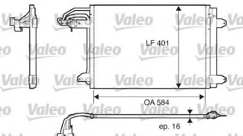 Condensator, climatizare VW GOLF V Varia