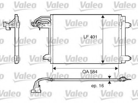 Condensator, climatizare VW GOLF VI Variant (AJ5) (2009 - 2013) VALEO 817777