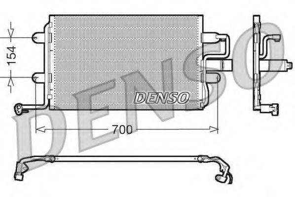 Condensator, climatizare VW NEW BEETLE (9C1, 1C1) (1998 - 2010) DENSO DCN32017 piesa NOUA