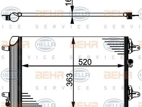 Condensator climatizare VW SHARAN/GALAXY TDI - Cod intern: W20088575 - LIVRARE DIN STOC in 24 ore!!!