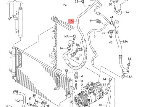 Conducta ACAudi A4 B8 (8K) Avant 2011 2.0 TDI OEM 8K0260707S