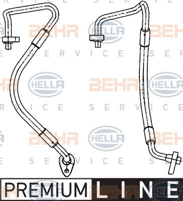 Conducta compresor-condensator hella pt ford focus 2 mot benzina