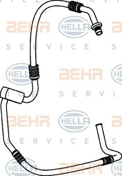 Conducta inalta presiune clima FORD FIESTA V JH JD HELLA 9GS 351 337-001