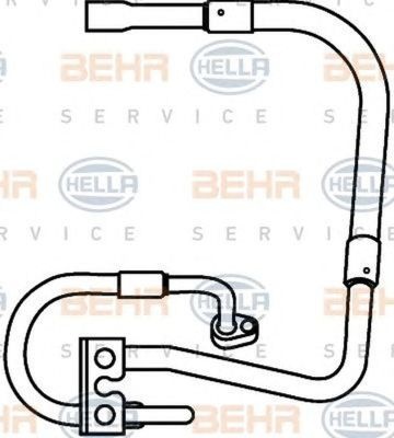 Conducta inalta presiune clima FORD FIESTA V JH JD HELLA 9GS351337281