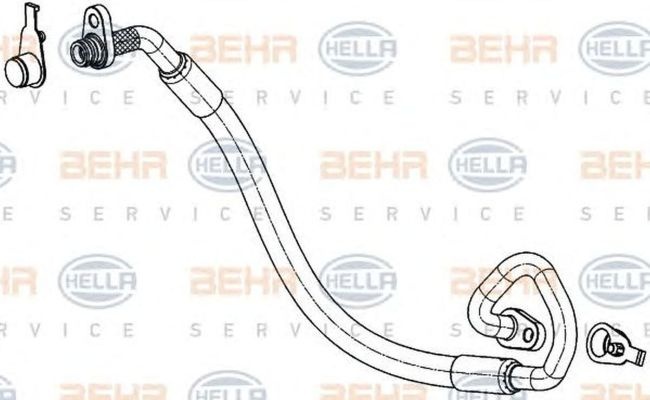 Conducta inalta presiune clima PEUGEOT 407 cupe 6C HELLA 9GS351337771