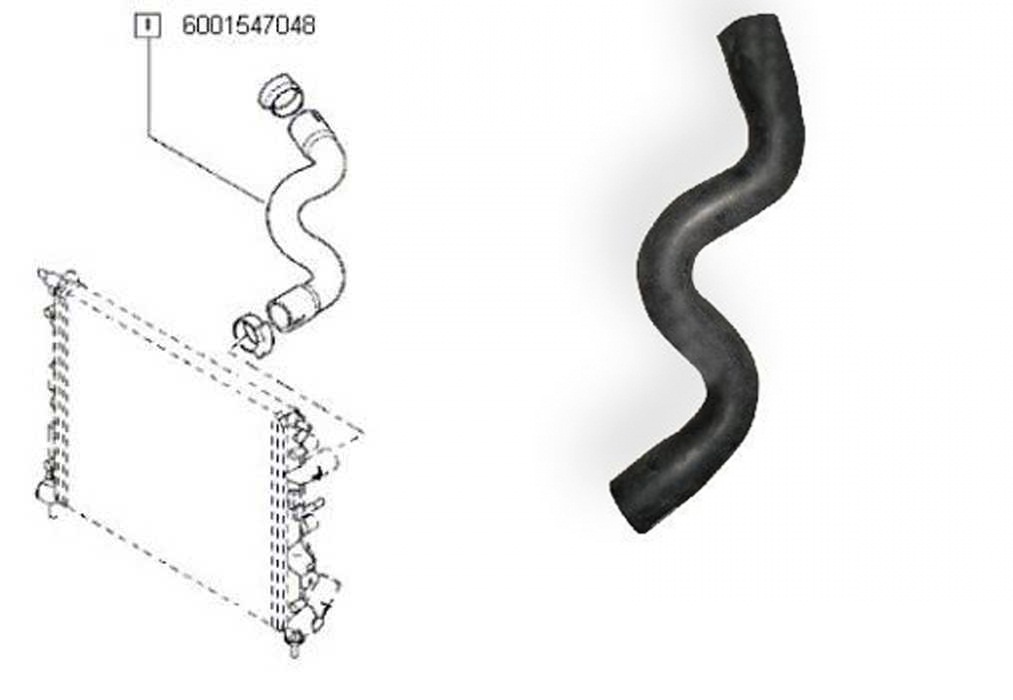 CONDUCTA INTRARE RADIATOR LOGAN ./SANDERO BENZINA 6001547048