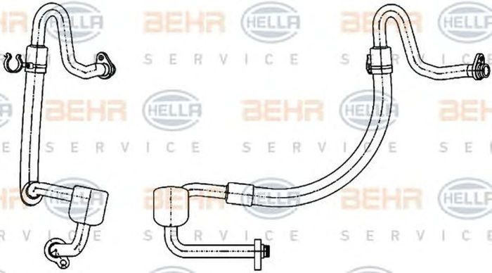 Conducta joasa presiune clima FORD S-MAX WA6 HELLA 9GS351338501
