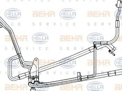 Conducta presiune variabila clima FORD TRANSIT CONNECT P65 P70 P80 HELLA 9GS351338321