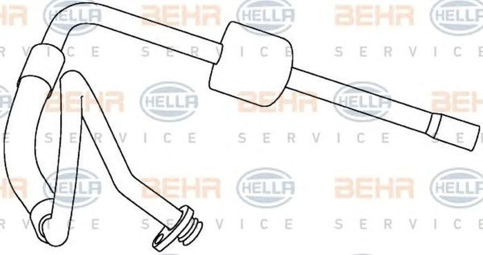 Conducta presiune variabila clima PEUGEOT 407 6D HELLA 9GS351337721