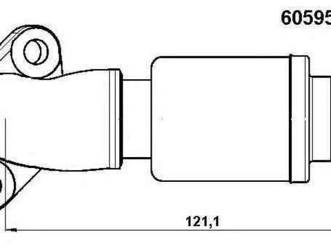 Conducta tubulara Supapa-AGR MERCEDES-BENZ V-CLASS (638/2) WAHLER 60595D