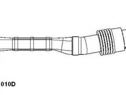 Conducta tubulara, Supapa-AGR VW NEW BEETLE (9C1, 1C1) (1998 - 2010) WAHLER 61010D piesa NOUA