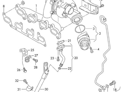 Conducta ulei Volkswagen Touran (1T3) 2.0 TDI CFHC 2012 03L145771AN VOLKSWAGEN TOURAN (1T3) [ 2010 - 2015 ] OEM 03L145771AN