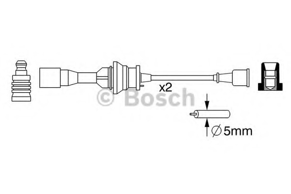 Conductori cabluri 0 986 357 266 BOSCH pentru Mazda 323 Mazda Etude Mazda Familia