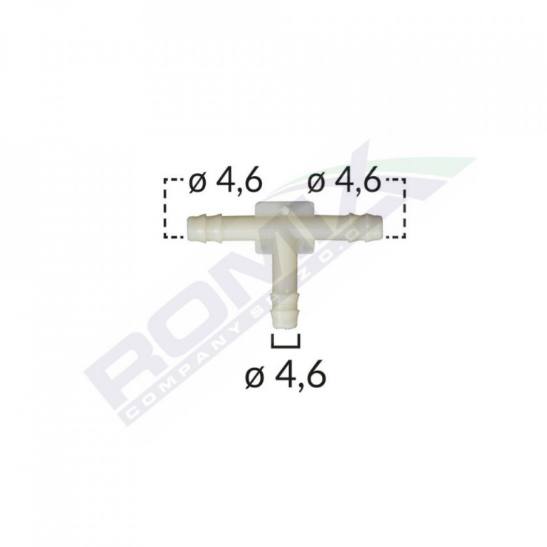 CONECTOR FURTUN TEU UNIVERSAL 4.6MM - ALB SET 10 B