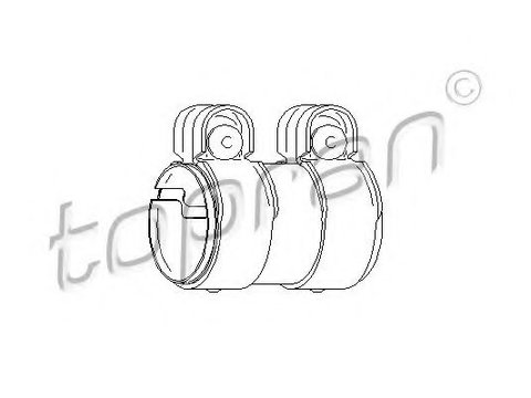 Conector teava, sistem de esapament SKODA OCTAVIA 2 Combi (1Z5) (2004 - 2013) TOPRAN 113 336