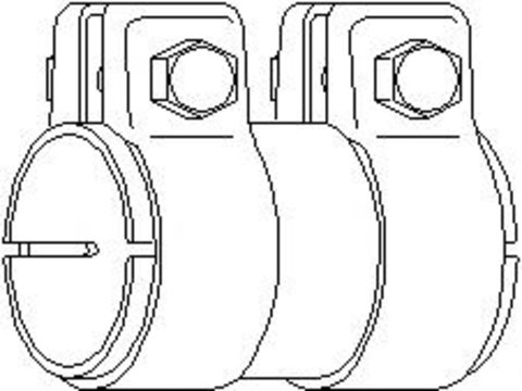 Conector teava, sistem de esapament - TOPRAN 107 220