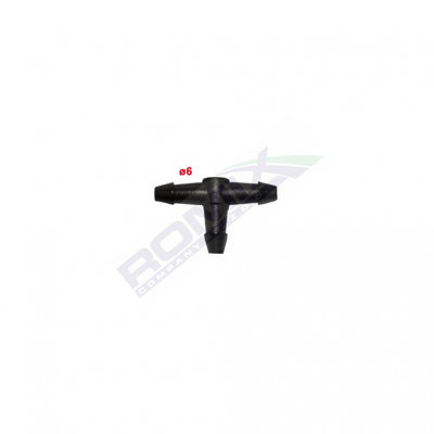 CONECTOR TEU FURTUN Conducta UNIVERSAL 6MM - NEGRU