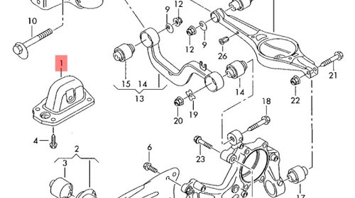 Consola stanga punte spate Volkswagen Go