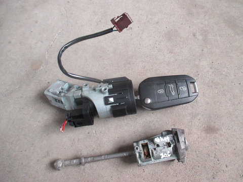Contact cu cheie si butuc usa sofer Peugeot 508 2.0 HDI hybrid cutie robotizata 2011 2012 2013 2014
