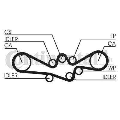 CONTINENTAL CTAM Curea de distributie CT