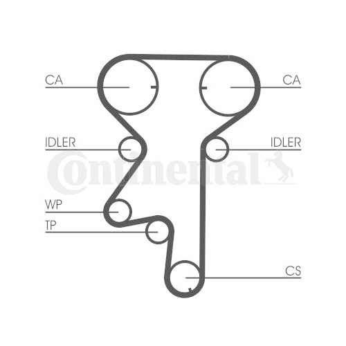 CONTINENTAL CTAM Set pompa apa + curea d